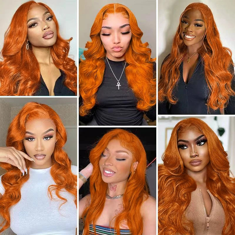 Burnt Ember Body Wave Lace Wig
