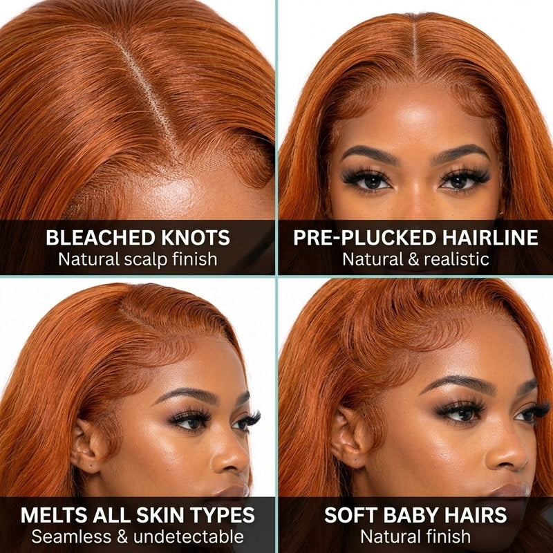Burnt Ember Body Wave Lace Wig